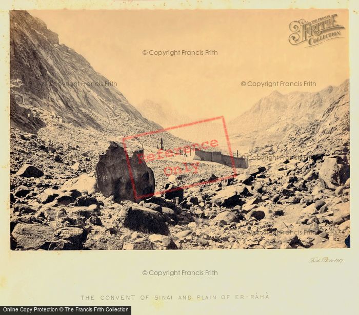 Photo of Sinai, The Convent Of Sinai, And Plain Of Er Raha 1858