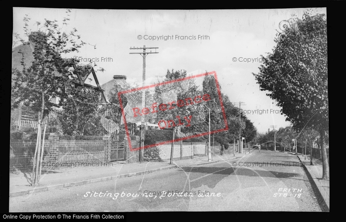 Photo of Sittingbourne, Borden Lane c.1955