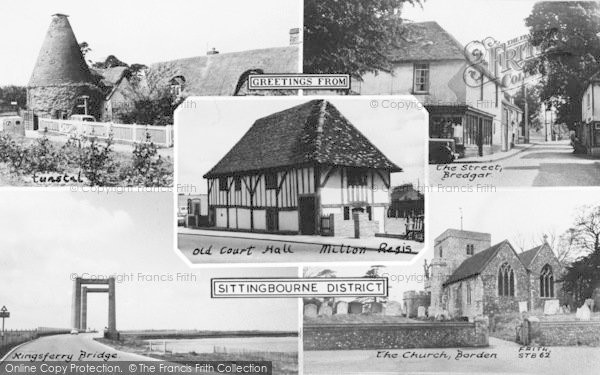 Photo of Sittingbourne, Composite Of Sittingbourne District c.1960