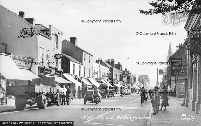 Photo of Sittingbourne, High Street c.1955