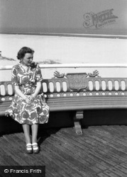 A Woman On Pier Bench c.1952, Skegness