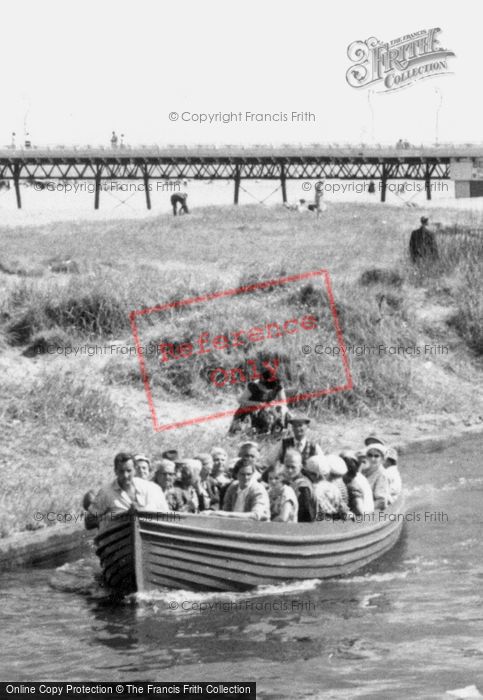 Photo of Skegness, Boat Full Of People, The Waterway c.1955