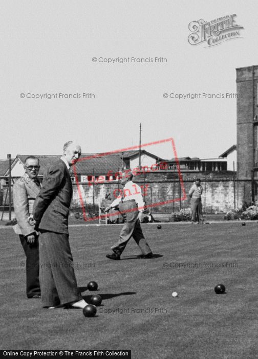 Photo of Skegness, Calculating Scores, The Bowling Green c.1955