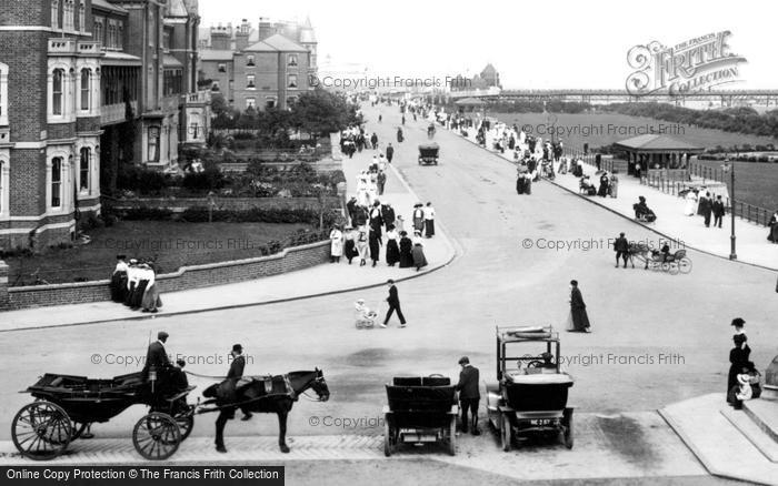 Photo of Skegness, Carriage And Cars, Grand Parade 1910