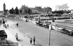 Clock Tower And Compass Gardens c.1955, Skegness