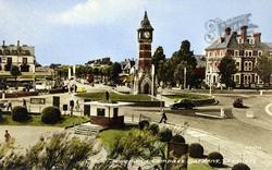Clock Tower And Compass Gardens c.1960, Skegness