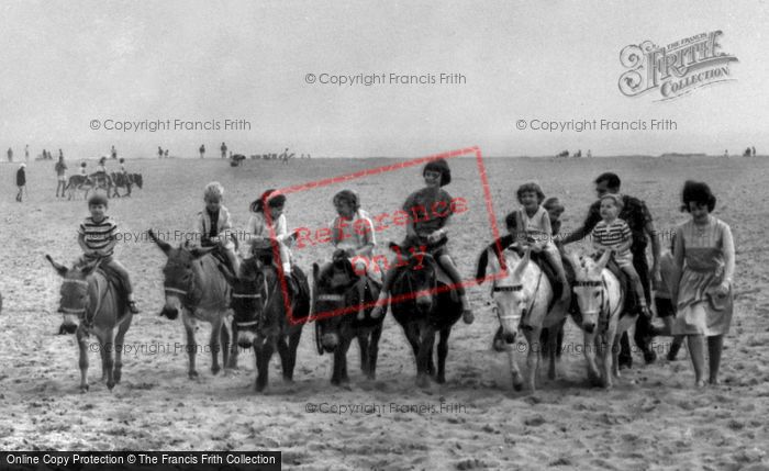 Photo of Skegness, Donkey Rides, The Beach c.1965