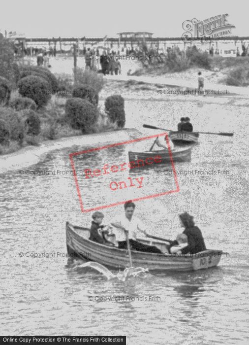 Photo of Skegness, Family Boating c.1955