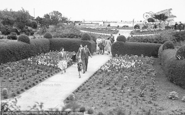 Photo of Skegness, Flower Walk From The Beach c.1955