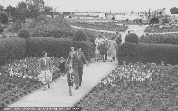 Photo of Skegness, Flower Walk From The Beach c.1955