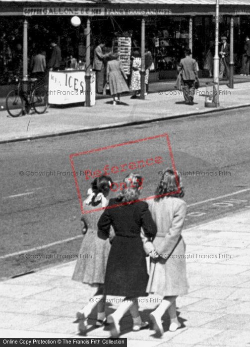 Photo of Skegness, Girls Hand In Hand, North Parade c.1955