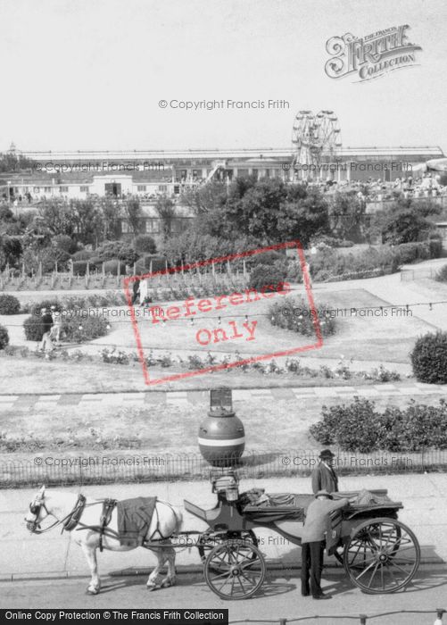 Photo of Skegness, Horse Carriage And Buoy , Compass Gardens c.1960