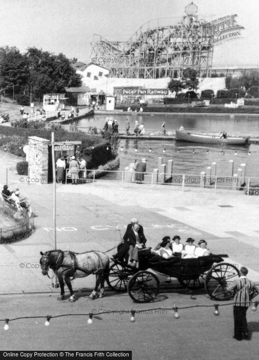 Photo of Skegness, Horse Carriage And Peter Pan Railway c.1960