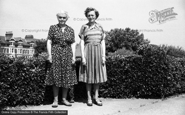 Photo of Skegness, Lagoon Walk, Holidaymakers c.1952