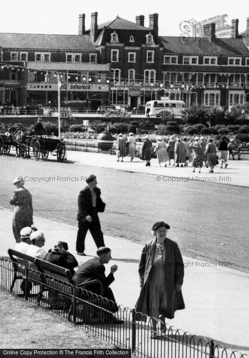 Photo of Skegness, People On Tower Esplanade c.1955