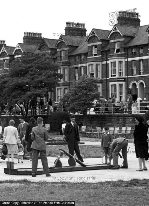 Photo of Skegness, Playing Crazy Golf c.1955