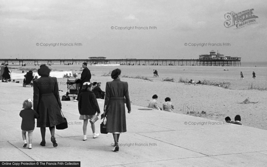 Skegness, Promenade and Pier c1955