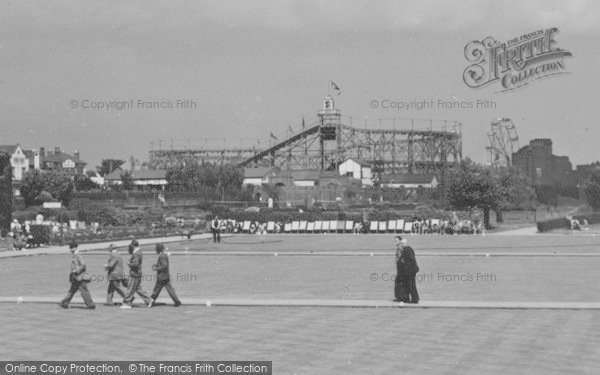 Photo of Skegness, Roller Coaster From The Bowling Greens c.1955