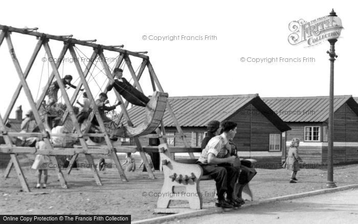 Photo of Skegness, Swing Boats, Miners Welfare Holiday Centre c.1955