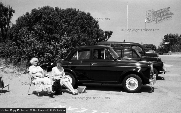 Photo of Skegness, Taking A Break At Car Park c.1959