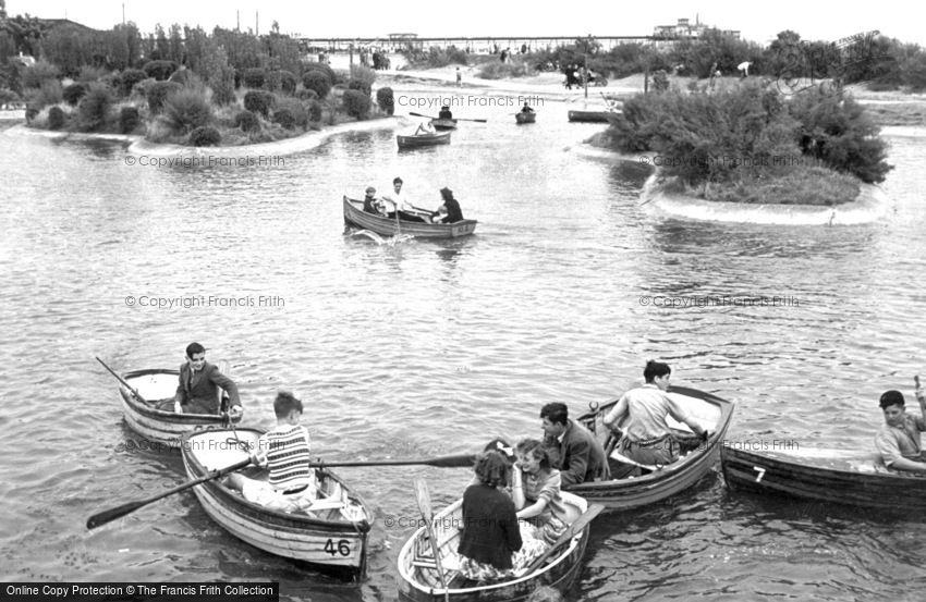 Skegness, the Boating Lake c1955