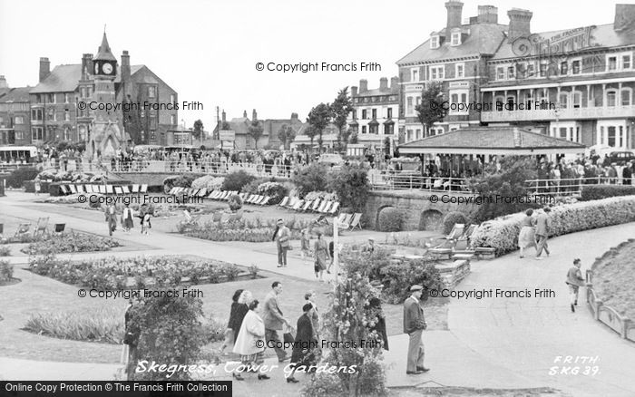 Photo of Skegness, Tower Gardens c.1955