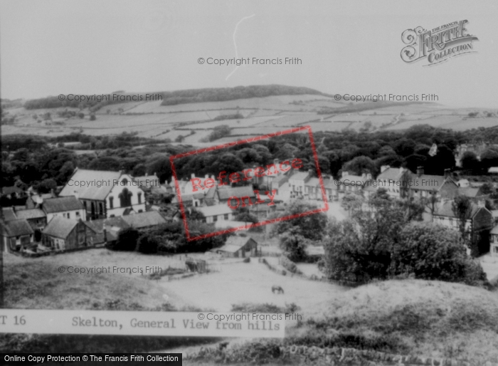Photo of Skelton, General View From Hills c.1960