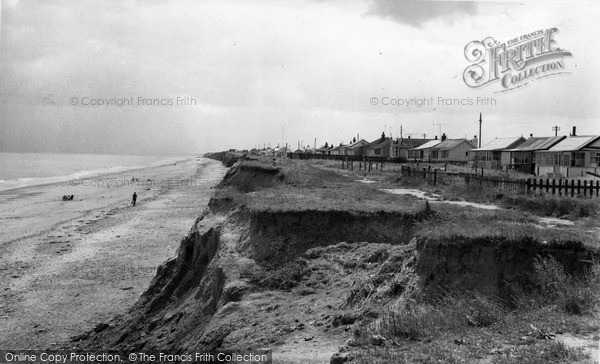 Photo of Skipsea, Beach And Cliffs c.1960
