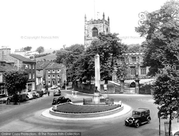 Photo of Skipton, Holy Trinity Church And Memorial c.1955