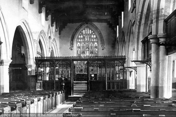 Photo of Skipton, The Parish Church, Interior 1888