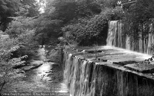Photo of Skipton, Woods, The Waterfall c.1955