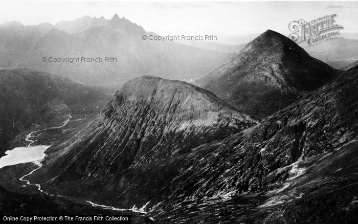 Photo of Skye, The Coolins, Black & Red, From Clach Glas c.1930