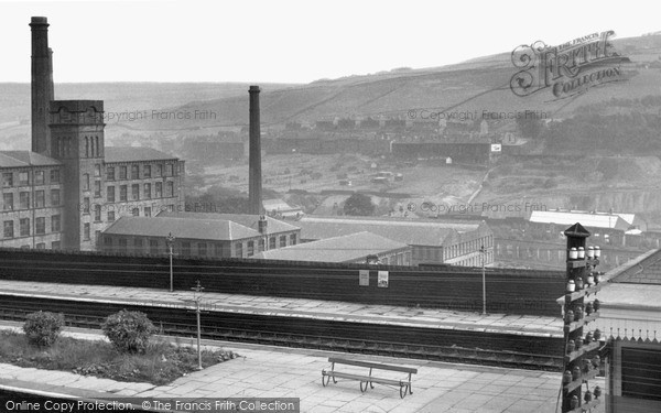 Photo of Slaithwaite, From The Station c.1955