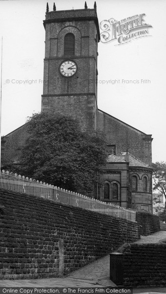 Photo of Slaithwaite, Parish Church Of St James c.1955