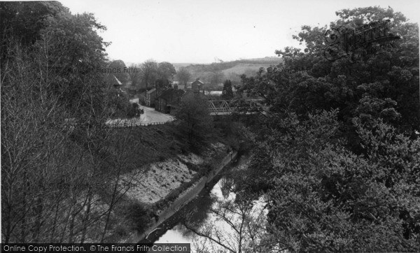 Photo of Sleights, Footbridge And Briggswath c.1955