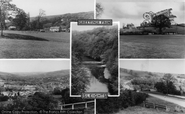 Photo of Sleights, Greetings From Sleights Composite c.1955