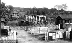 Railway Crossing And Footbridge c.1955, Sleights