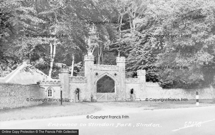 Photo of Slindon, Entrance To Slindon Park c.1955