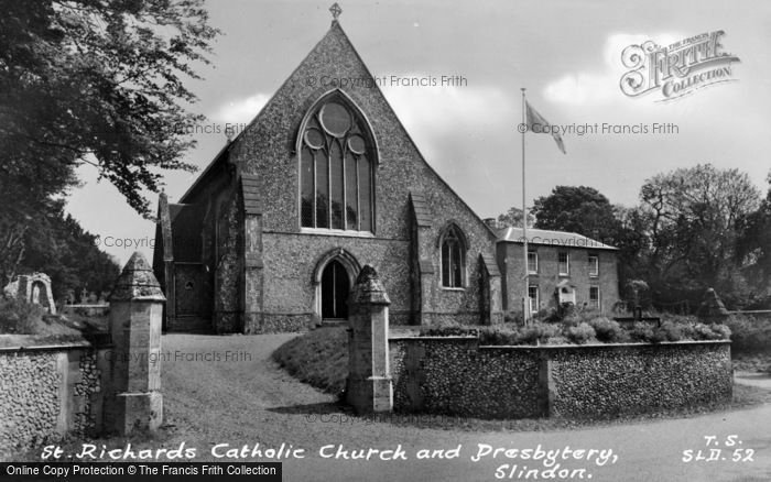 Photo of Slindon, St Richard's Catholic Church And Presbytery c.1960