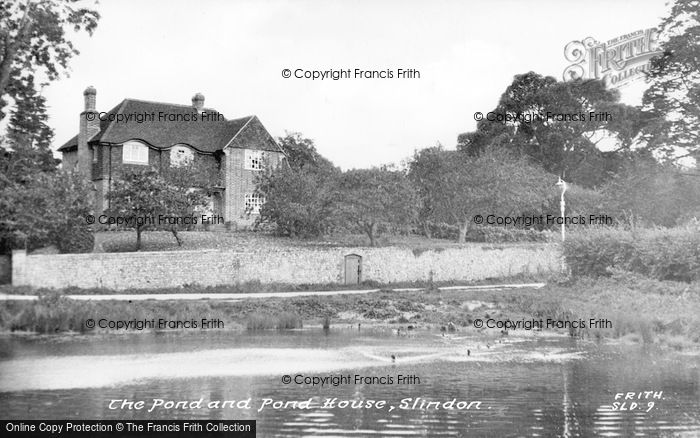Photo of Slindon, The Pond And Pond House c.1955