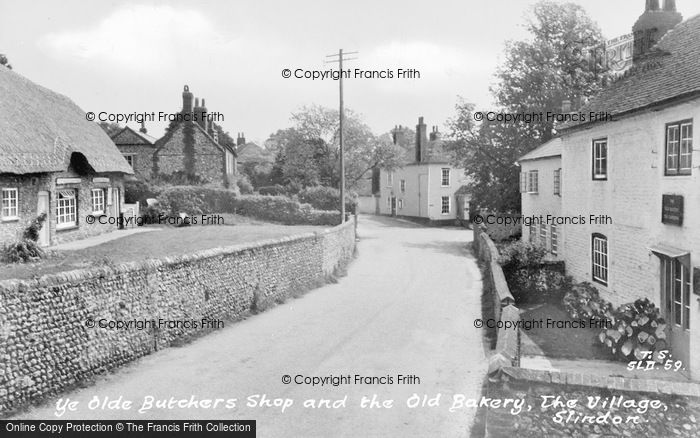 Photo of Slindon, Ye Olde Butchers Shop And The Old Bakery c.1960
