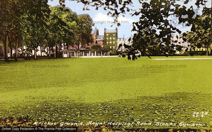Photo of Sloane Square, Cricket Ground, Royal Hospital c.1960