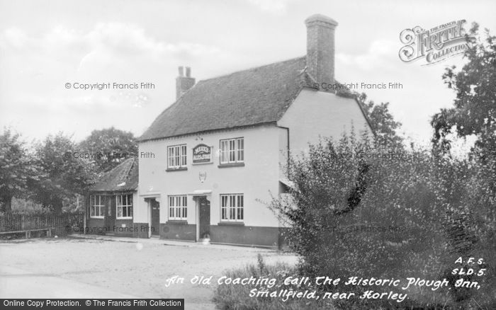 Photo of Smallfield, An Old Coaching Call, The Historic Plough Inn c.1955