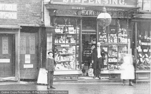 Photo of Smethwick, Chemist & Druggist, High Street 1912