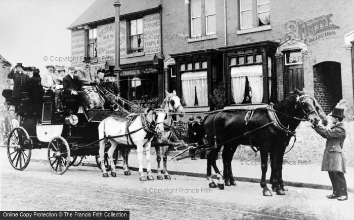 Photo of Smethwick, Horse And Carriage, High Street c.1900