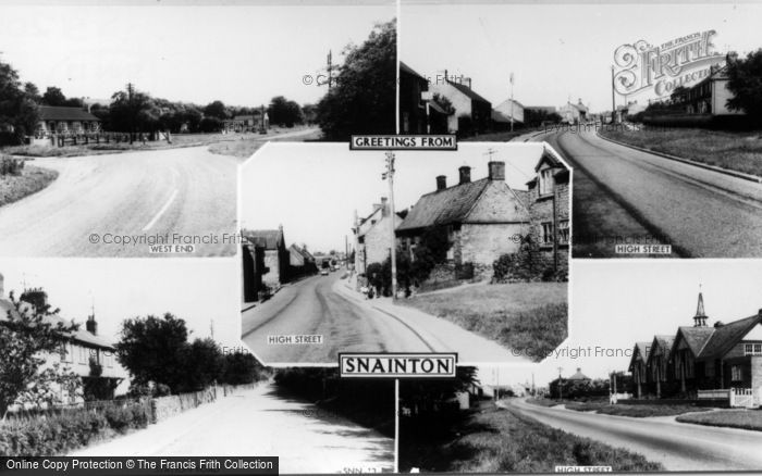Photo of Snainton, Greetings From Snainton Composite c.1960