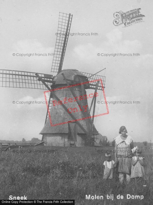 Photo of Sneek, Windmill At De Domp c.1930