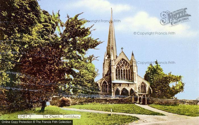 Photo of Snettisham, St Mary's Church c.1955