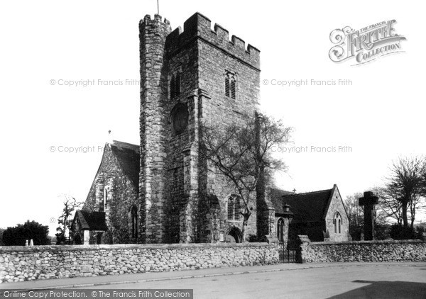 Photo of Snodland, All Saints Church c.1955