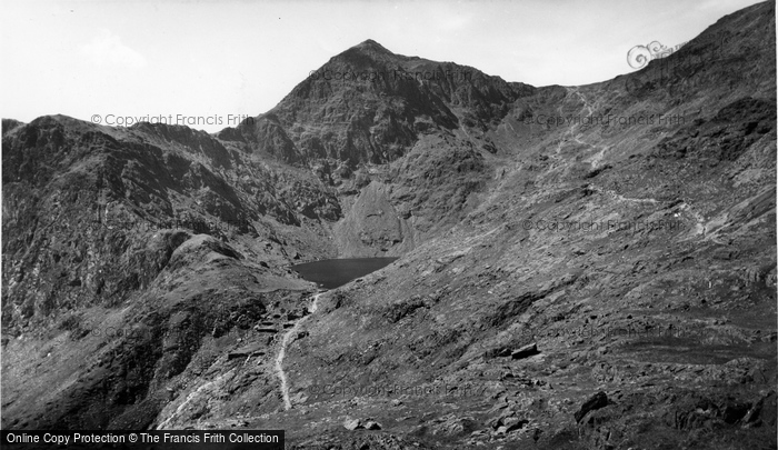 Photo of Snowdon, And  Llyn Glaslyn c.1955